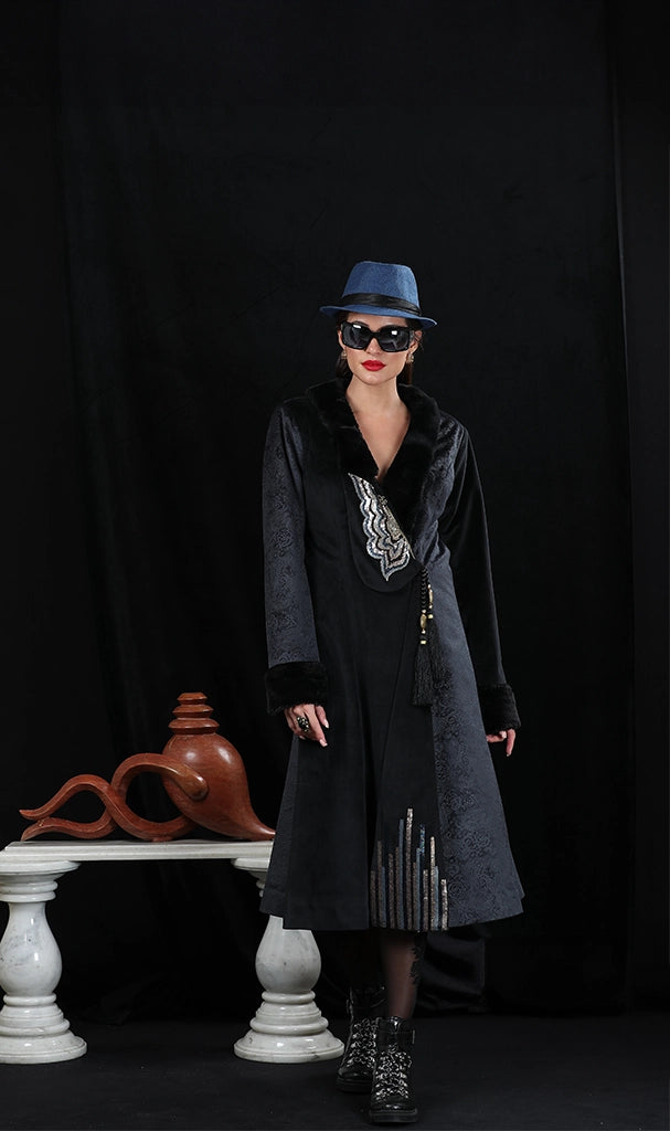 Black Butterfly Long Coat (LN0017)