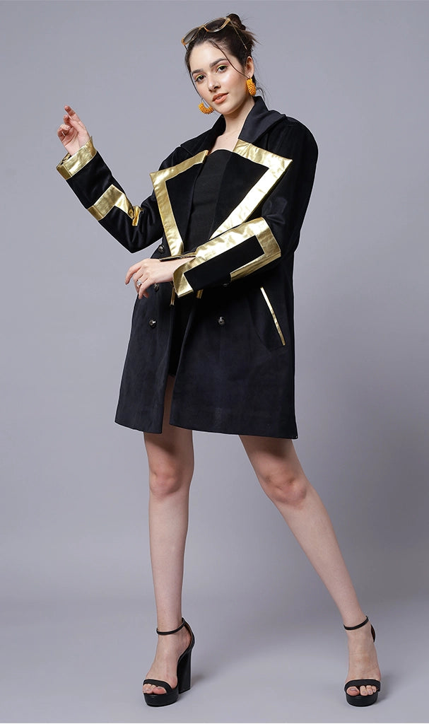 LV Coat with Golden Strip ( LN0044 )