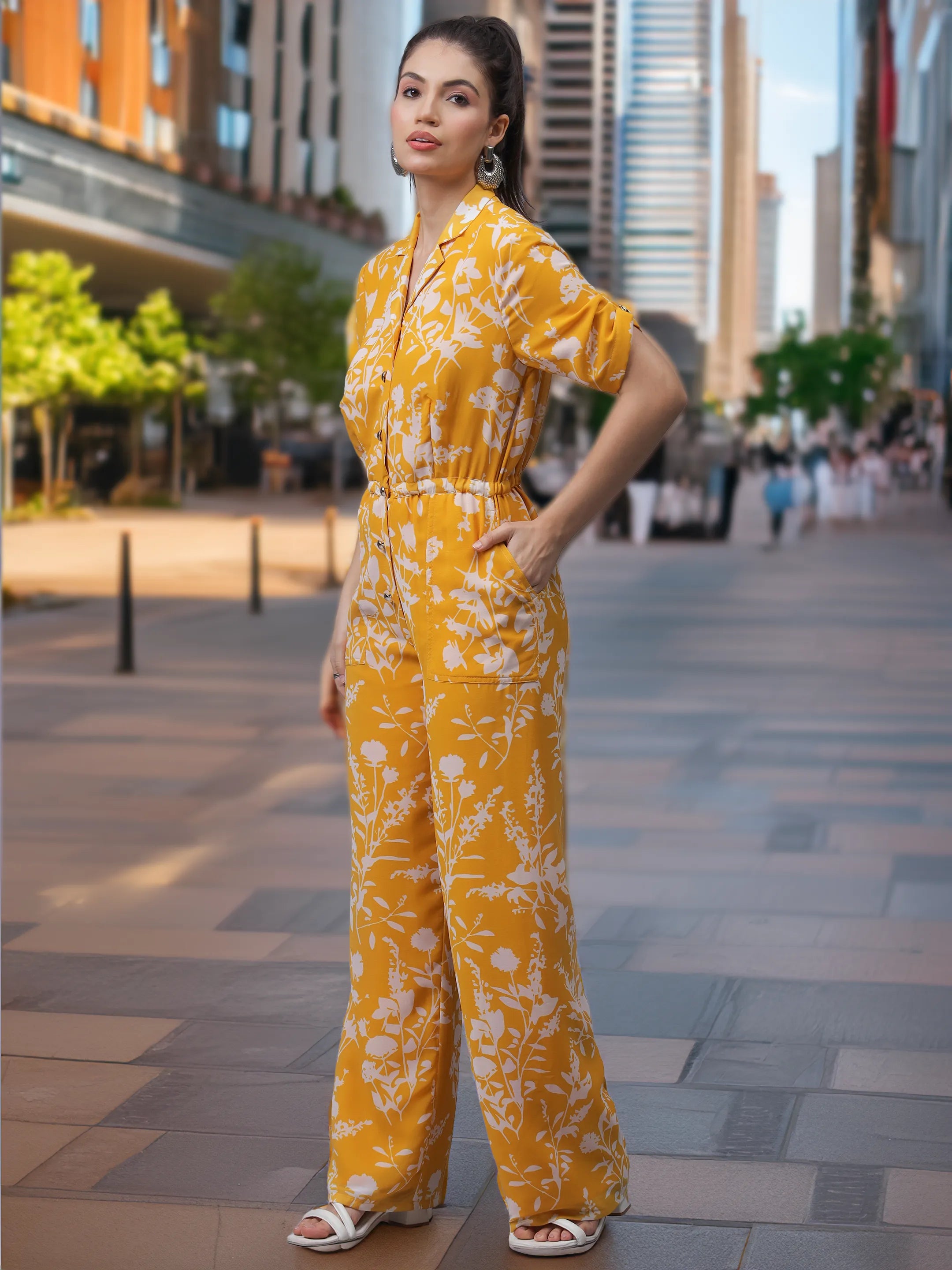 Lemon Yellow Sassy Jumpsuit (LN00141)