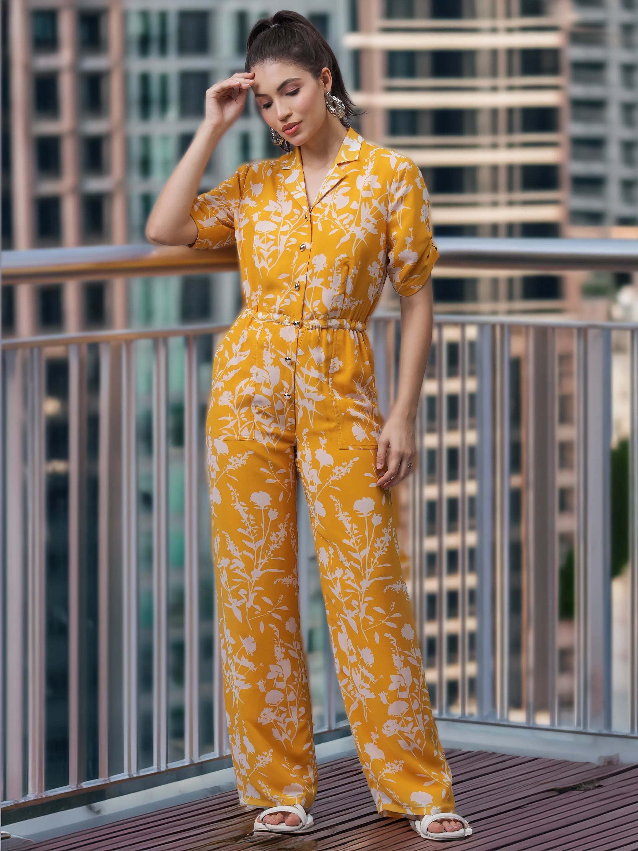 Lemon Yellow Sassy Jumpsuit (LN00141)