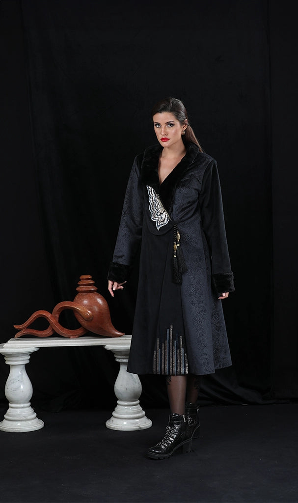 Black Butterfly Long Coat (LN0017)